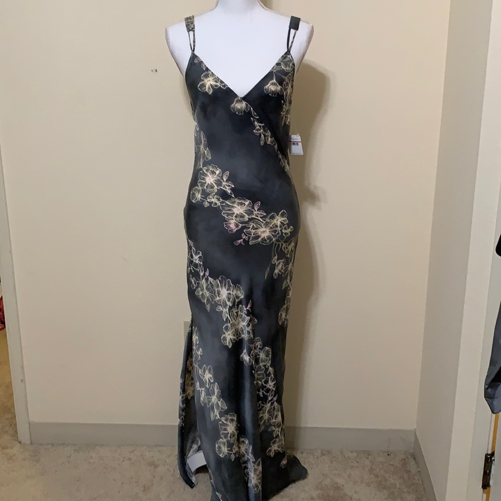 NWT Free People silk floral maxi